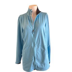 L.L Bean large women’s sporty jacket bright happy blue sports everyday lightweig
